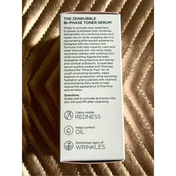 BeautyBio - NWT The Zen Bubble Bi-Phase Toner Serum. Full Size (1.7 oz) Sealed. - Picture 6 of 14